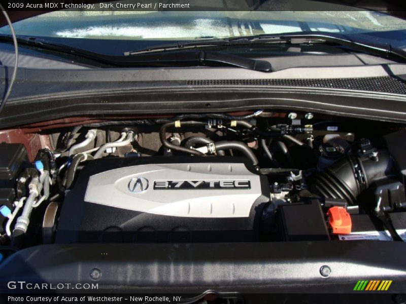 Dark Cherry Pearl / Parchment 2009 Acura MDX Technology