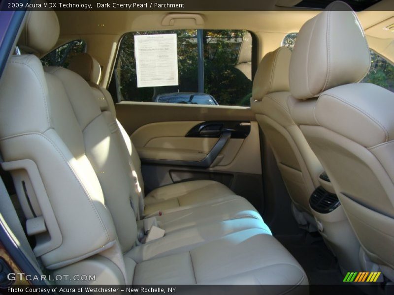 Dark Cherry Pearl / Parchment 2009 Acura MDX Technology