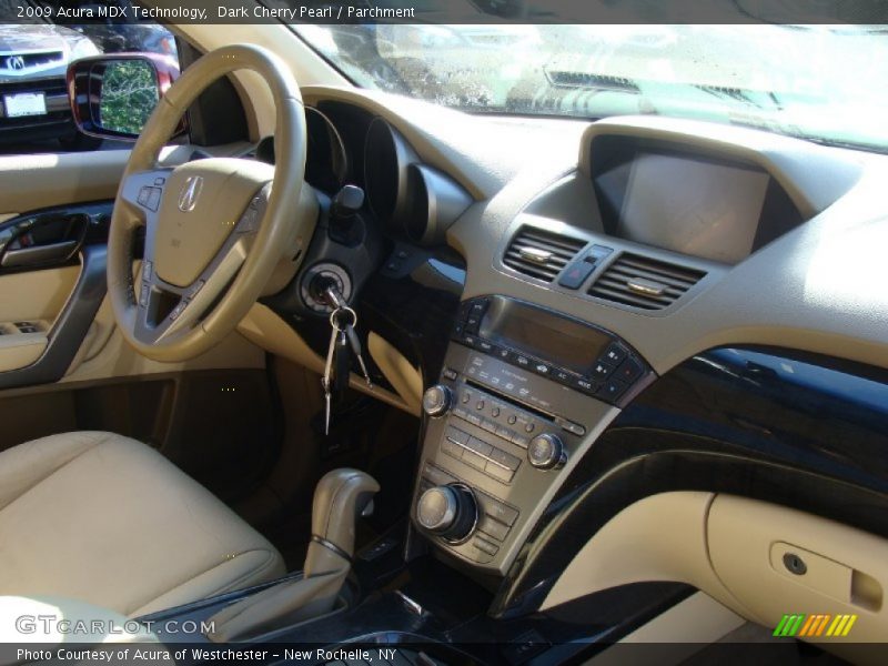 Dark Cherry Pearl / Parchment 2009 Acura MDX Technology