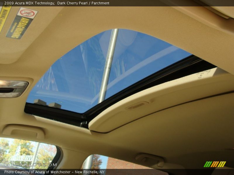 Dark Cherry Pearl / Parchment 2009 Acura MDX Technology