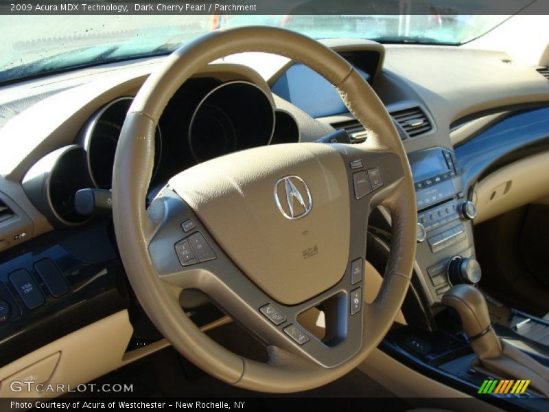 Dark Cherry Pearl / Parchment 2009 Acura MDX Technology