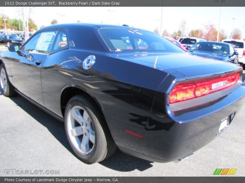 Blackberry Pearl / Dark Slate Gray 2012 Dodge Challenger SXT