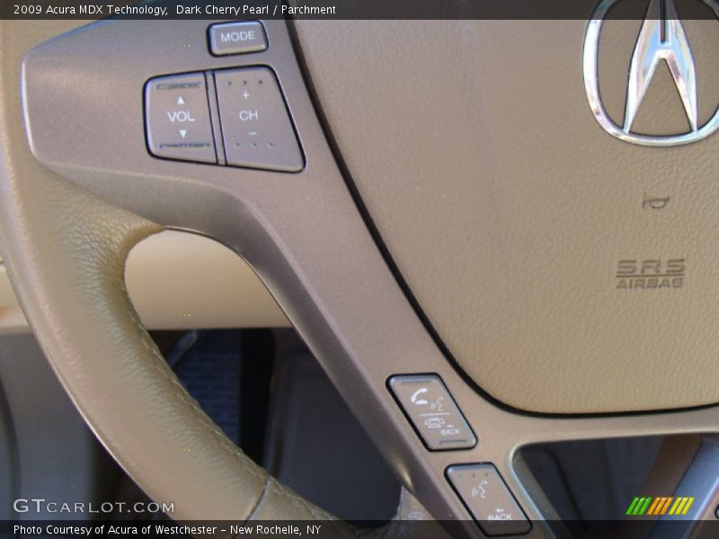 Dark Cherry Pearl / Parchment 2009 Acura MDX Technology