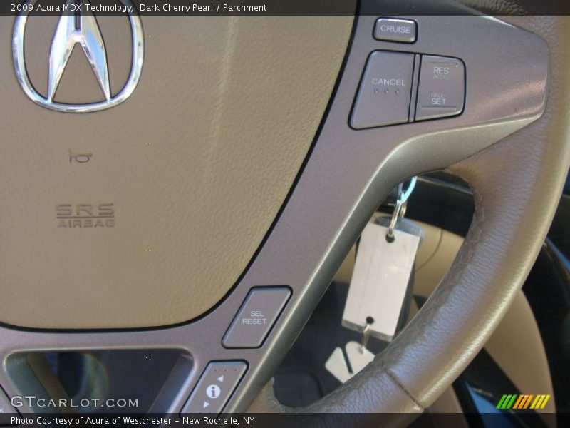 Dark Cherry Pearl / Parchment 2009 Acura MDX Technology