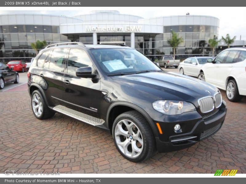 Jet Black / Black 2009 BMW X5 xDrive48i