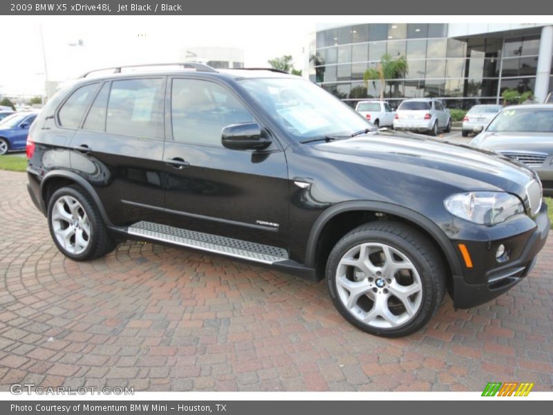 Jet Black / Black 2009 BMW X5 xDrive48i
