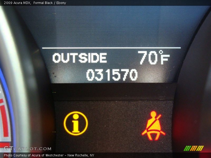 Formal Black / Ebony 2009 Acura MDX