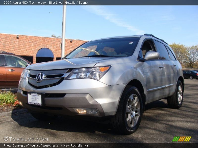 Billet Silver Metallic / Ebony 2007 Acura MDX Technology