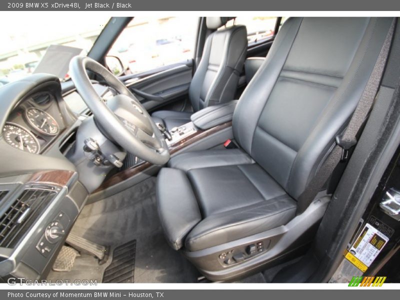 Jet Black / Black 2009 BMW X5 xDrive48i