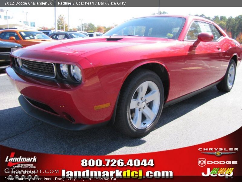 Redline 3 Coat Pearl / Dark Slate Gray 2012 Dodge Challenger SXT