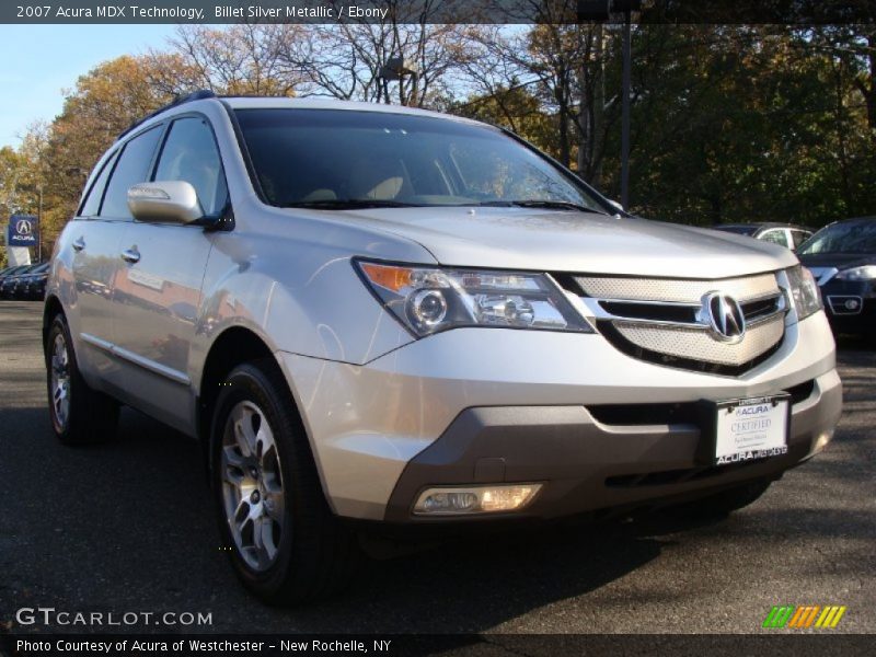 Billet Silver Metallic / Ebony 2007 Acura MDX Technology