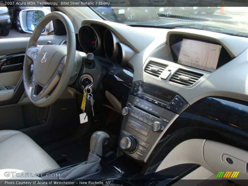 Billet Silver Metallic / Ebony 2007 Acura MDX Technology