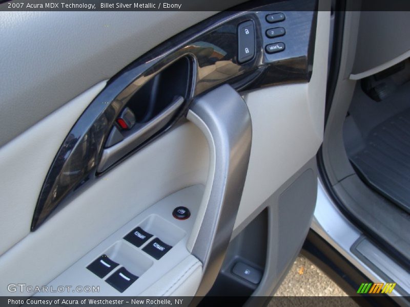 Billet Silver Metallic / Ebony 2007 Acura MDX Technology