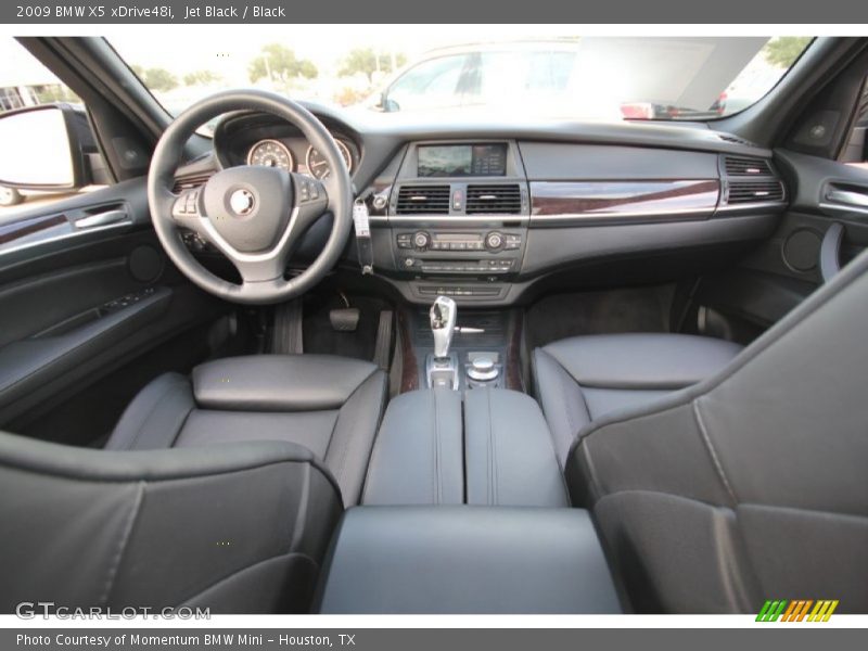 Jet Black / Black 2009 BMW X5 xDrive48i