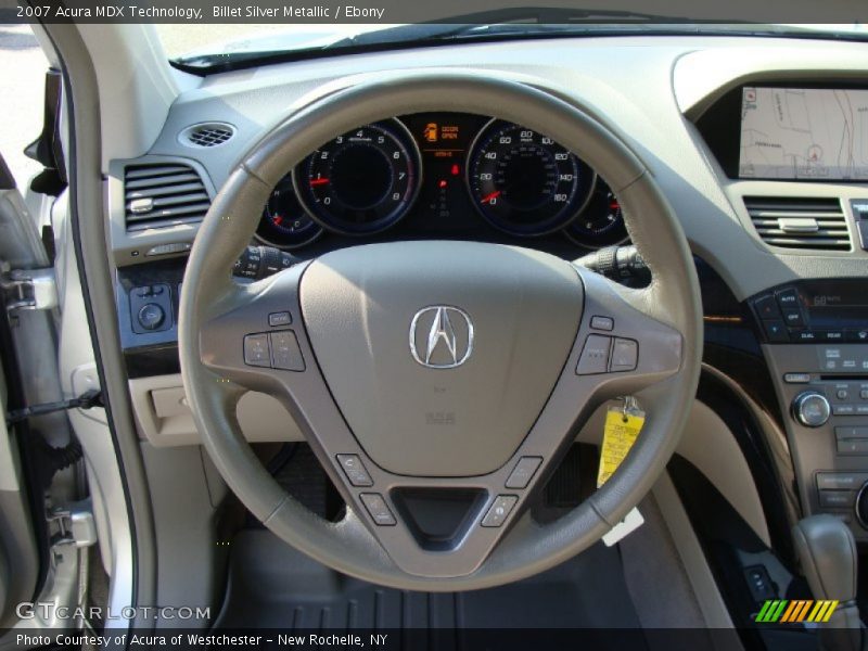 Billet Silver Metallic / Ebony 2007 Acura MDX Technology