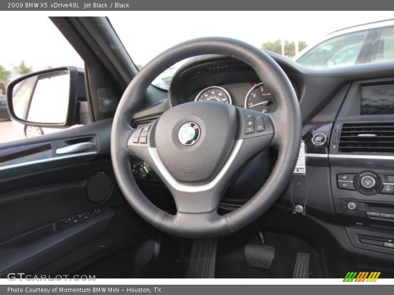 Jet Black / Black 2009 BMW X5 xDrive48i