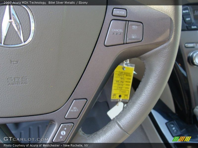 Billet Silver Metallic / Ebony 2007 Acura MDX Technology