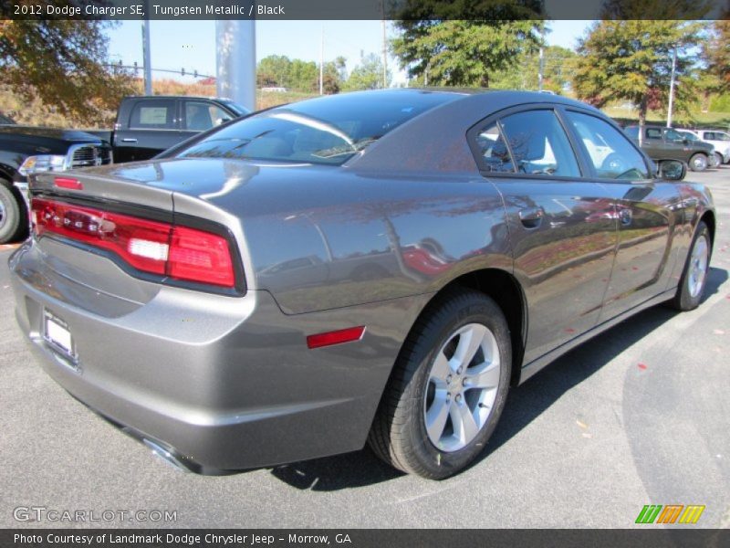 Tungsten Metallic / Black 2012 Dodge Charger SE