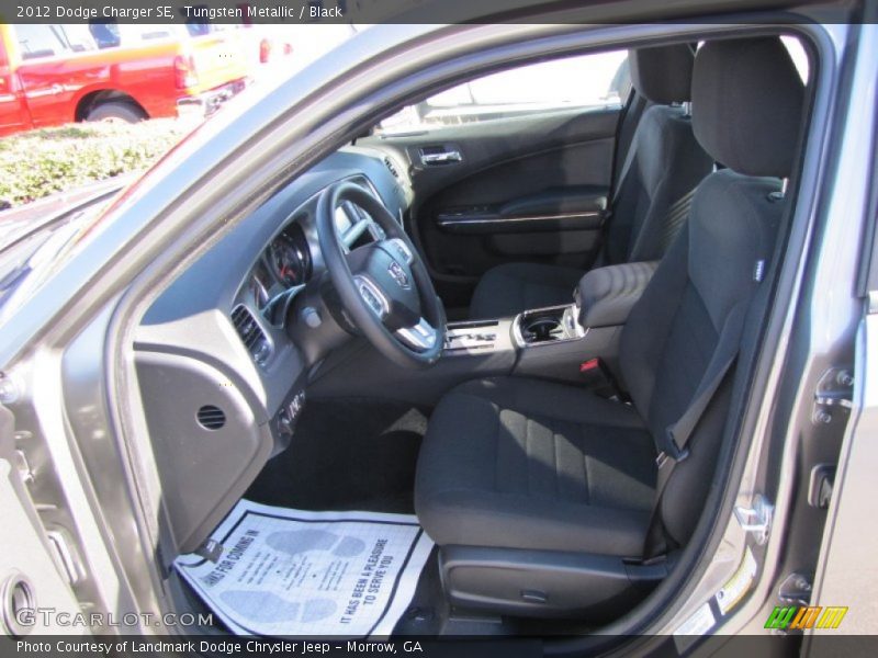Tungsten Metallic / Black 2012 Dodge Charger SE