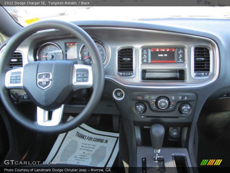 Tungsten Metallic / Black 2012 Dodge Charger SE