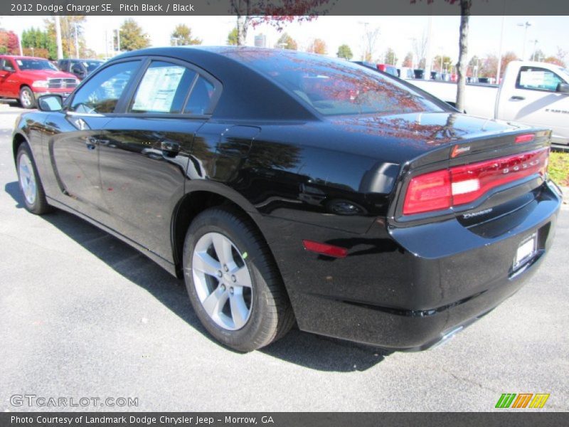 Pitch Black / Black 2012 Dodge Charger SE
