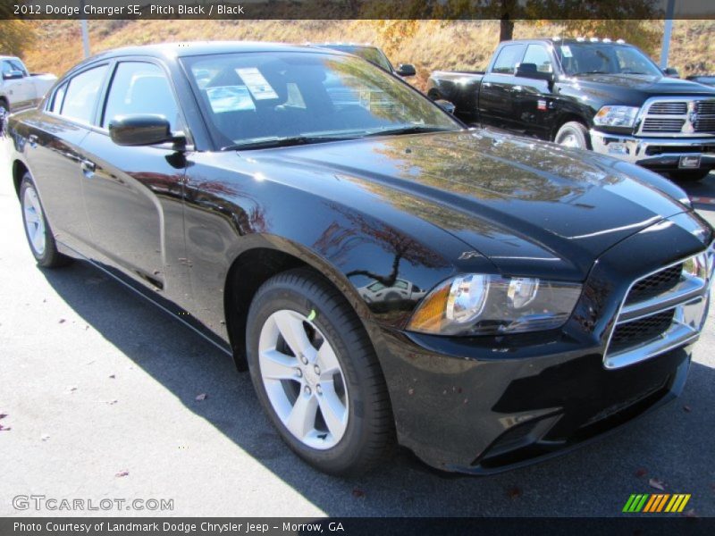 Pitch Black / Black 2012 Dodge Charger SE