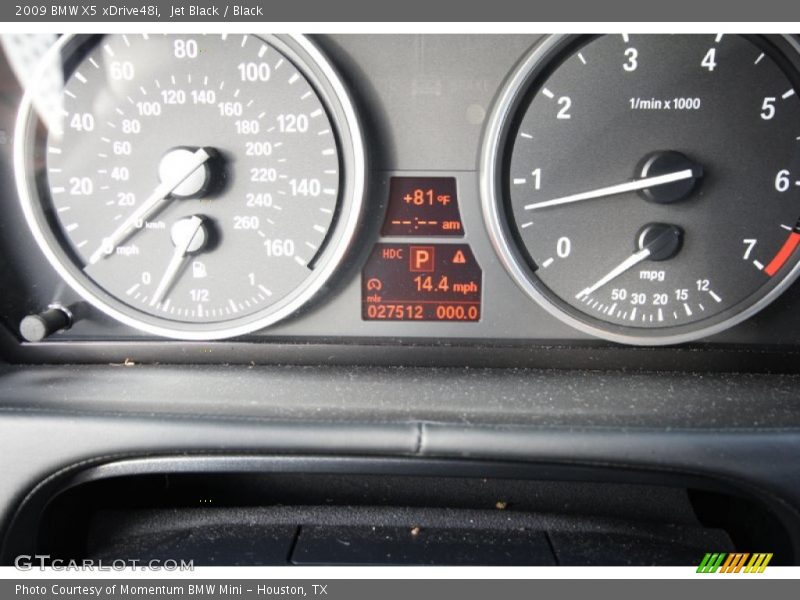 Jet Black / Black 2009 BMW X5 xDrive48i