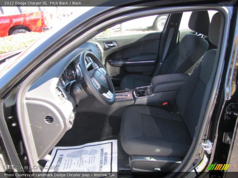 Pitch Black / Black 2012 Dodge Charger SE