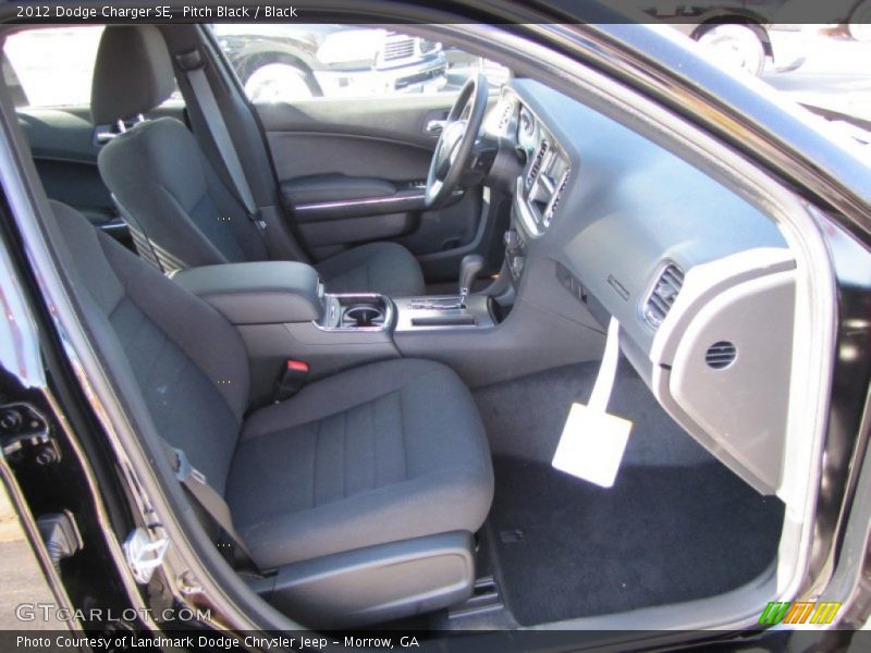 Pitch Black / Black 2012 Dodge Charger SE