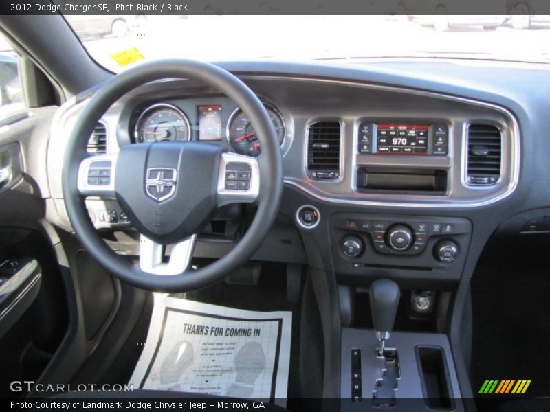 Pitch Black / Black 2012 Dodge Charger SE