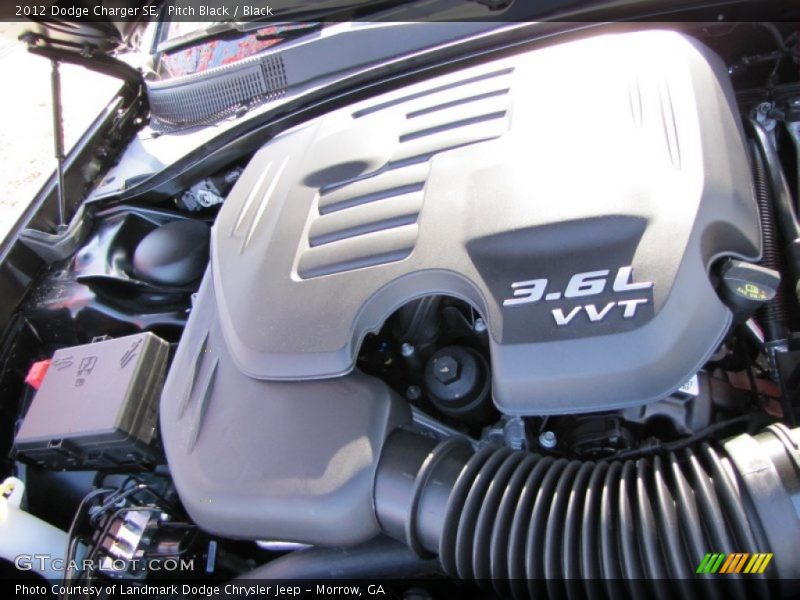 Pitch Black / Black 2012 Dodge Charger SE