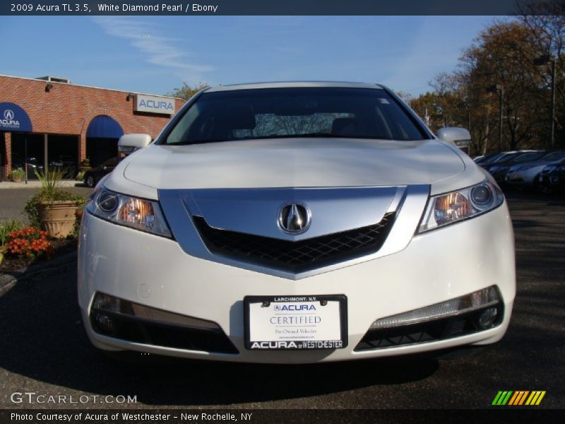 White Diamond Pearl / Ebony 2009 Acura TL 3.5