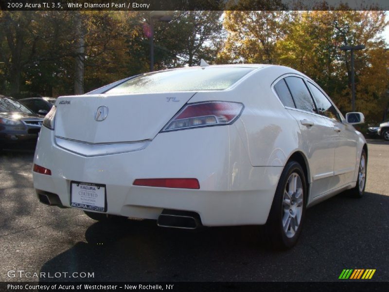 White Diamond Pearl / Ebony 2009 Acura TL 3.5