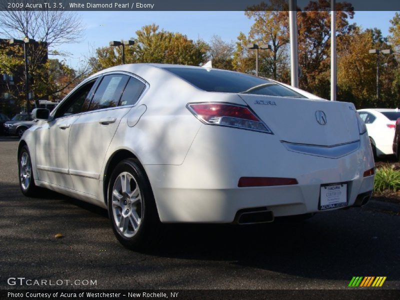 White Diamond Pearl / Ebony 2009 Acura TL 3.5
