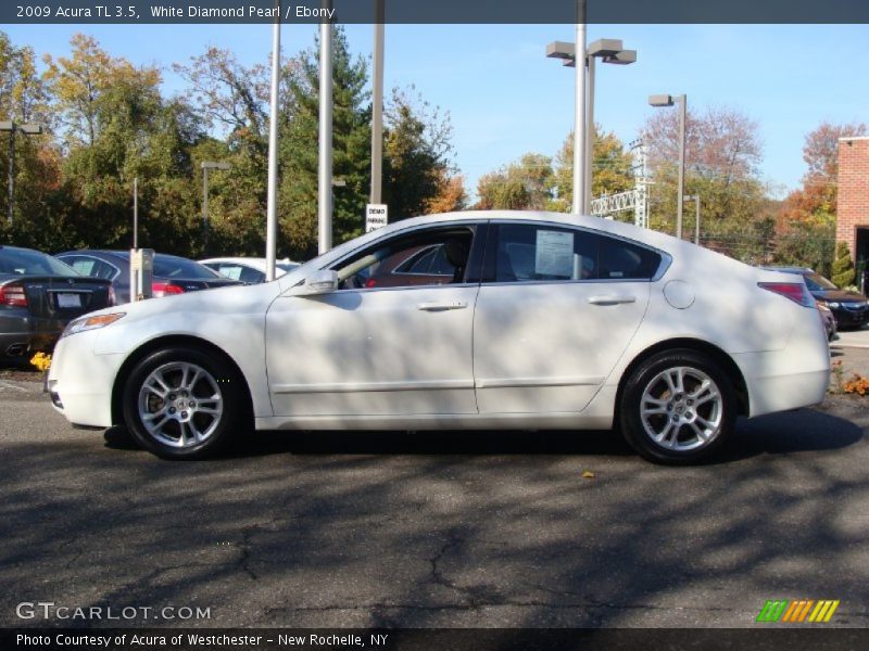 White Diamond Pearl / Ebony 2009 Acura TL 3.5