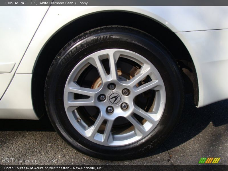 White Diamond Pearl / Ebony 2009 Acura TL 3.5