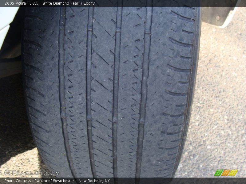 White Diamond Pearl / Ebony 2009 Acura TL 3.5