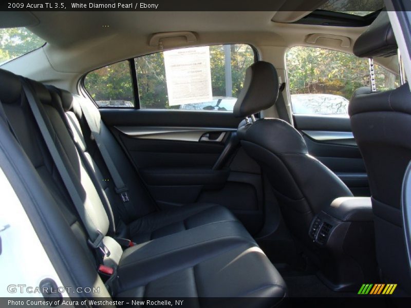 White Diamond Pearl / Ebony 2009 Acura TL 3.5