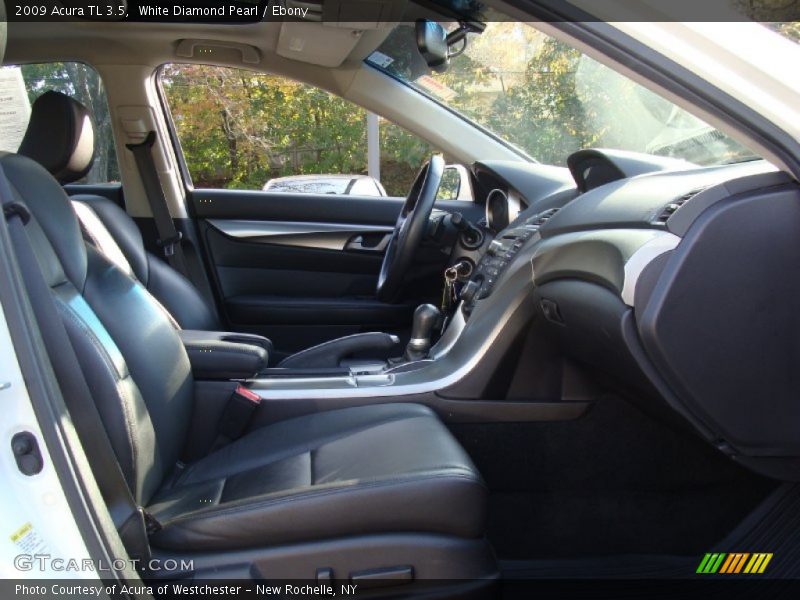 White Diamond Pearl / Ebony 2009 Acura TL 3.5