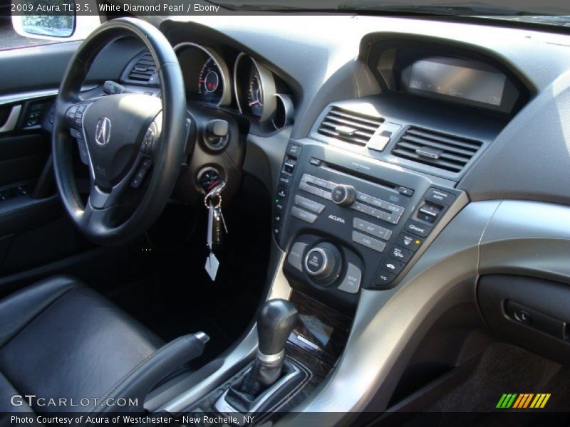 White Diamond Pearl / Ebony 2009 Acura TL 3.5