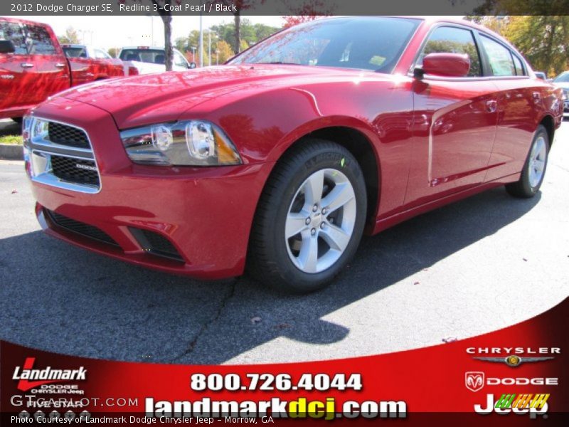Redline 3-Coat Pearl / Black 2012 Dodge Charger SE