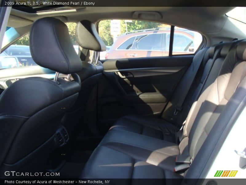 White Diamond Pearl / Ebony 2009 Acura TL 3.5