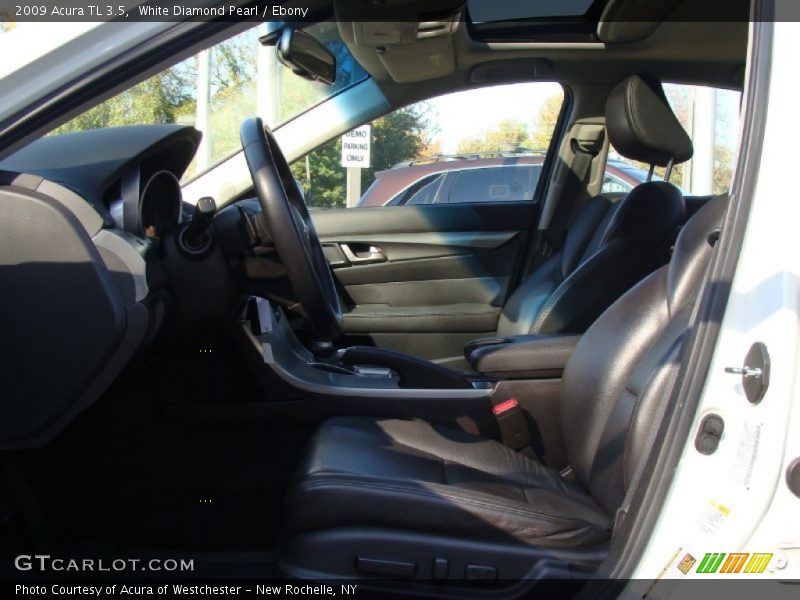 White Diamond Pearl / Ebony 2009 Acura TL 3.5