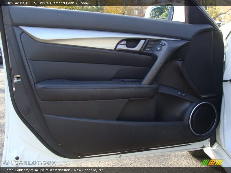 White Diamond Pearl / Ebony 2009 Acura TL 3.5