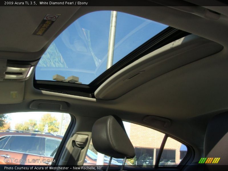 White Diamond Pearl / Ebony 2009 Acura TL 3.5