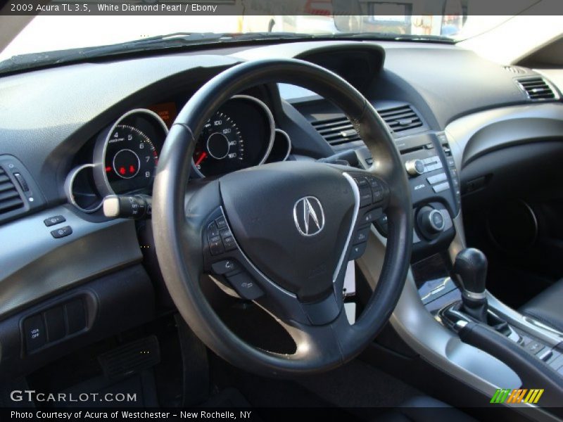 White Diamond Pearl / Ebony 2009 Acura TL 3.5
