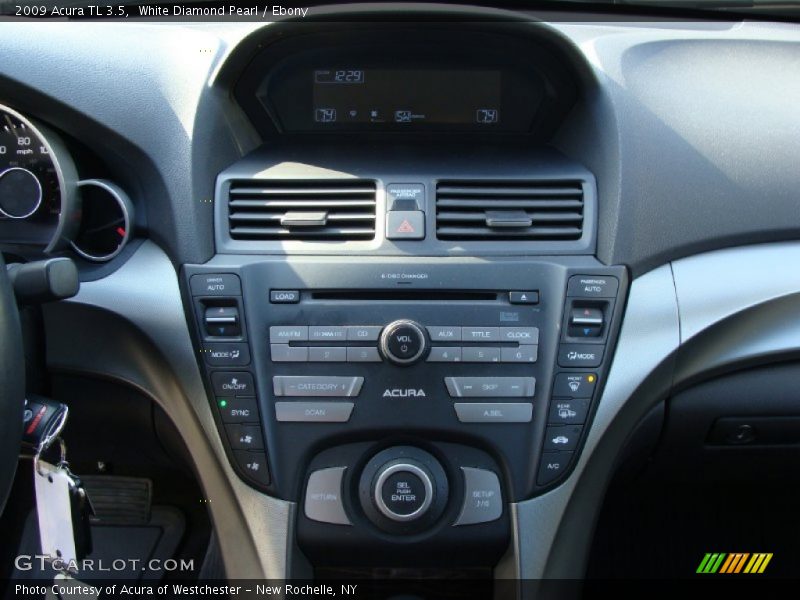 White Diamond Pearl / Ebony 2009 Acura TL 3.5