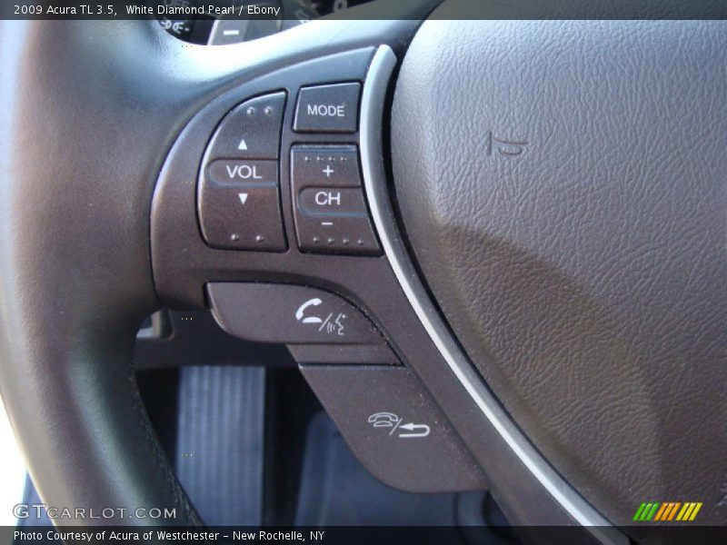 White Diamond Pearl / Ebony 2009 Acura TL 3.5