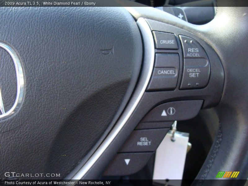 White Diamond Pearl / Ebony 2009 Acura TL 3.5