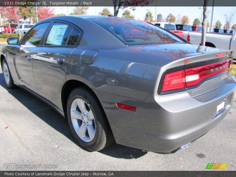 Tungsten Metallic / Black 2012 Dodge Charger SE